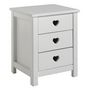Voir la diapositive 3 : Paris Prix Pack - Lit Enfant, Chevet, Tiroir & Armoire  Amori  Blanc