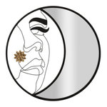 Paris Prix Miroir Mural Design  Melly  80cm Noir