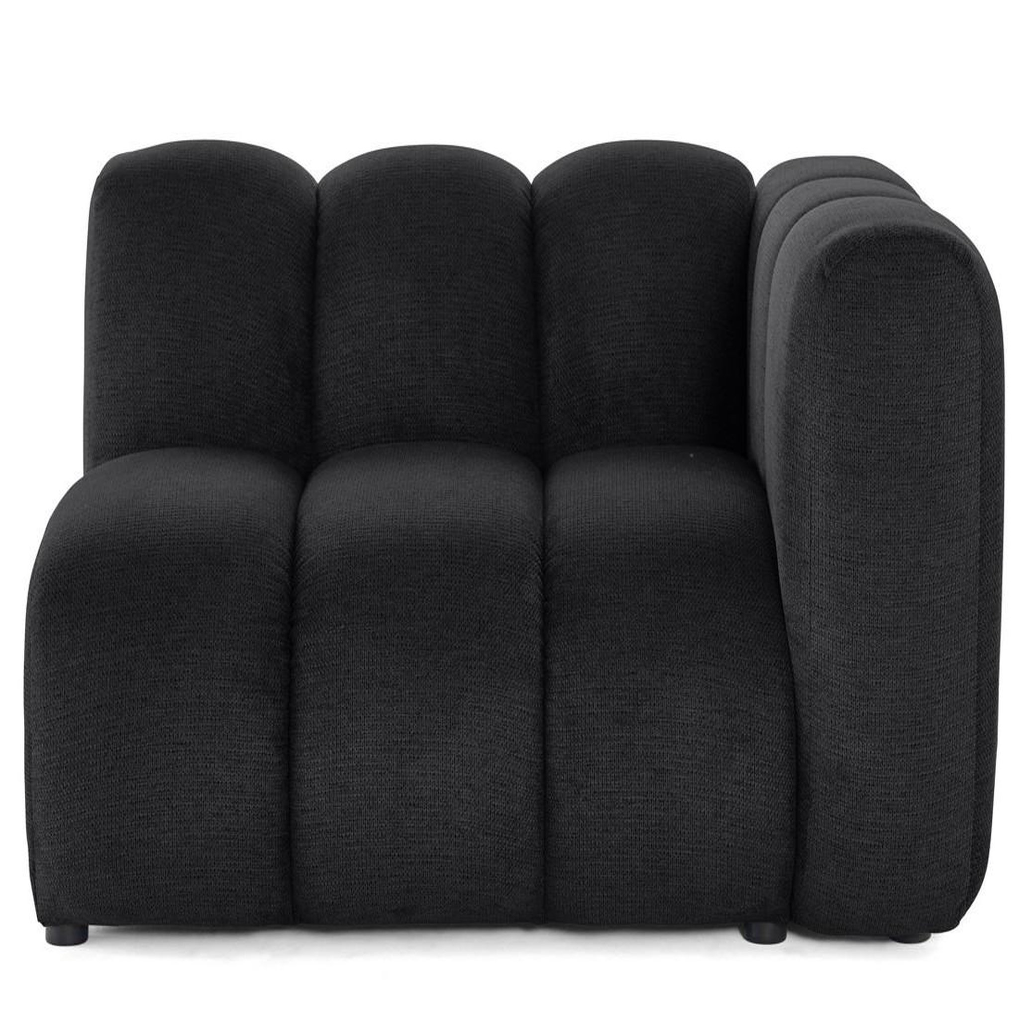 Voir la diapositive 1 : LISA DESIGN Debbie - module d'assise droit en tissu texturé
