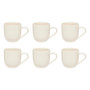 Voir la diapositive 1 : SECRET DE GOURMET Lot de 6 Mugs en Céramique  Maé  24cl Blanc