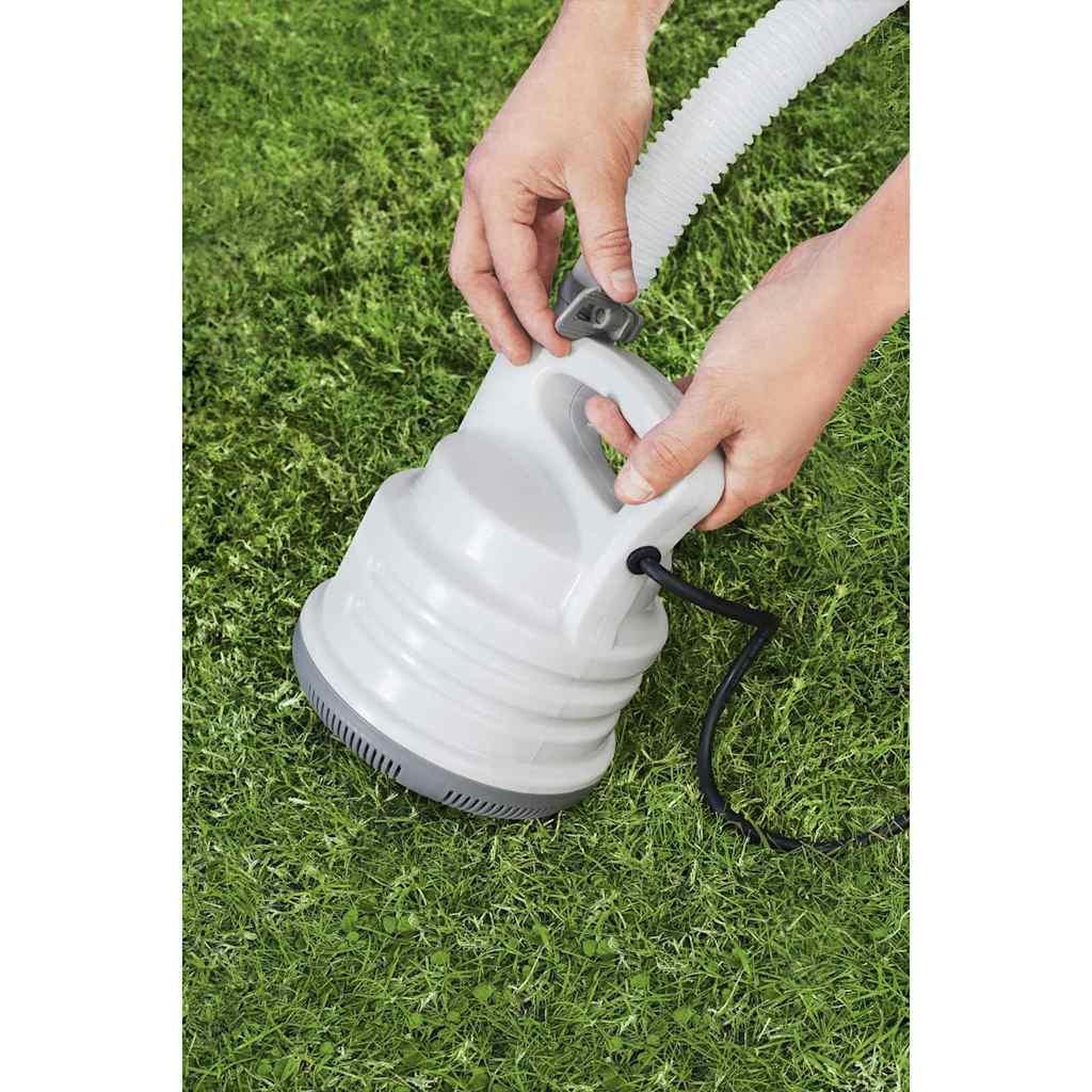Voir la diapositive 4 : BESTWAY Bestway Pompe de vidange de piscine Blanc
