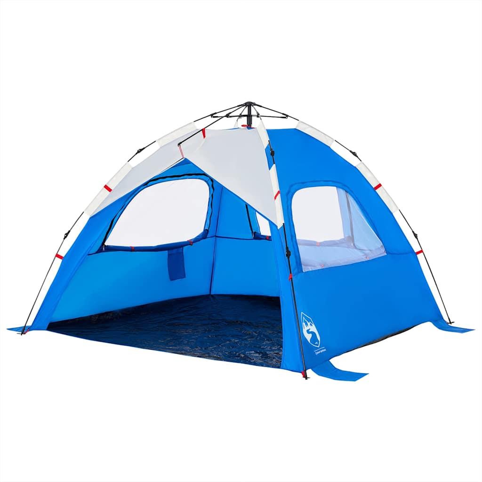 Voir la diapositive 5 : VIDAXL Tente de plage 3 personnes liberation rapide impermeable