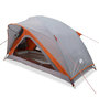 Voir la diapositive 2 : VIDAXL Tente de camping 1 personne gris et orange impermeable