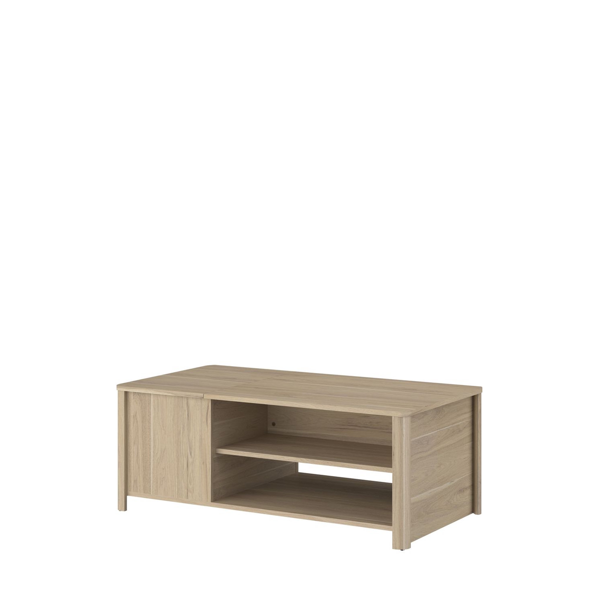 Voir la diapositive 2 : Table basse 1 coffre 2 niches L110 cm MARGOT