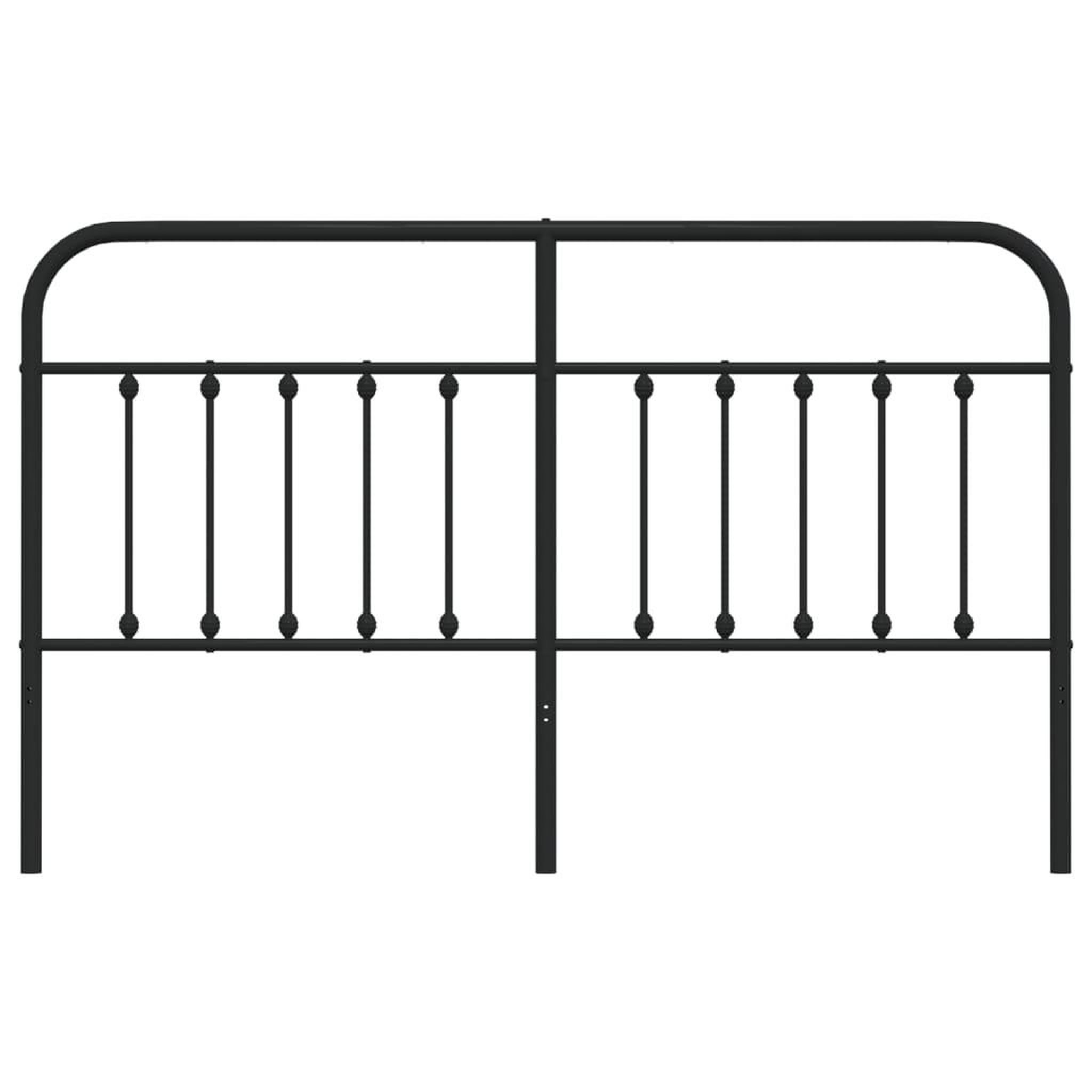 Voir la diapositive 4 : VIDAXL Tete de lit metal noir 160 cm