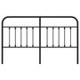 Voir la diapositive 4 : VIDAXL Tete de lit metal noir 160 cm