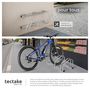 Voir la diapositive 3 : tectake Support à bicyclette en acier inoxydable argent