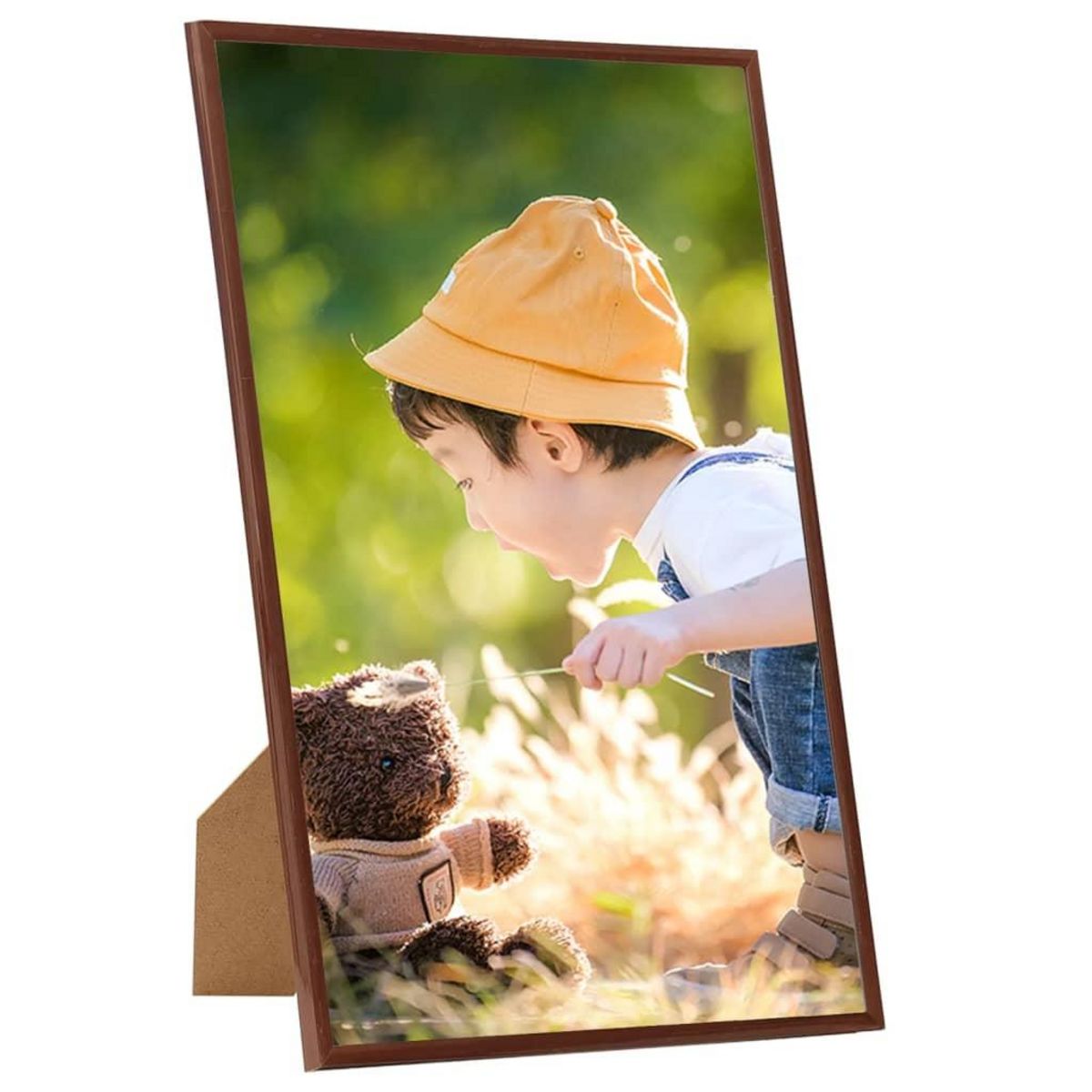VIDAXL Collage de cadres photo 3 pcs de table Bronze 13x18 cm MDF