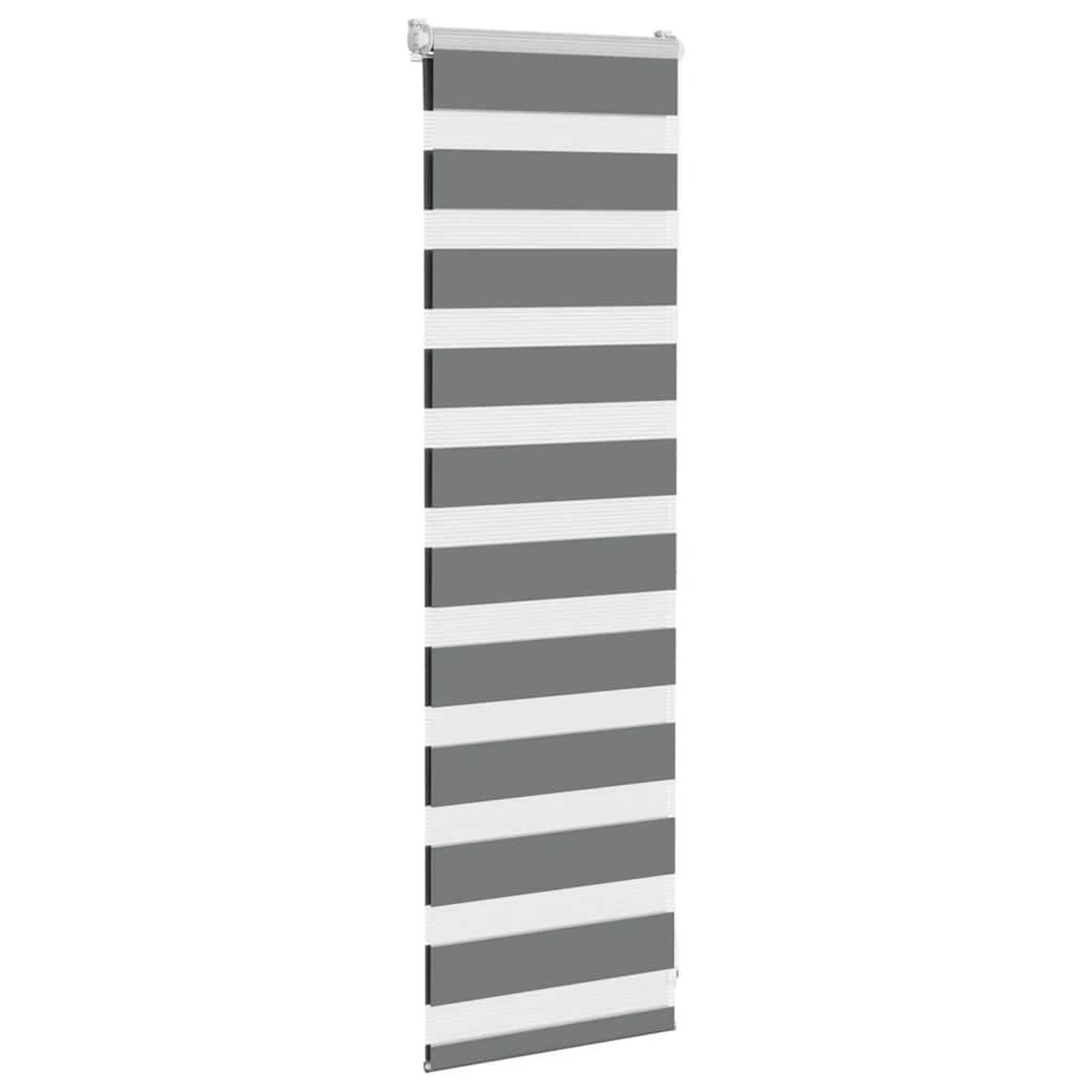 Voir la diapositive 3 : VIDAXL Store zebre gris fonce largeur du tissu 45,9 cm polyester