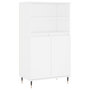 Voir la diapositive 2 : VIDAXL Buffet haut Blanc 60x36x110 cm Bois d ingénierie