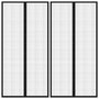 Voir la diapositive 1 : VIDAXL Rideaux de porte anti-insectes 2 pcs et aimants noir 220x100 cm