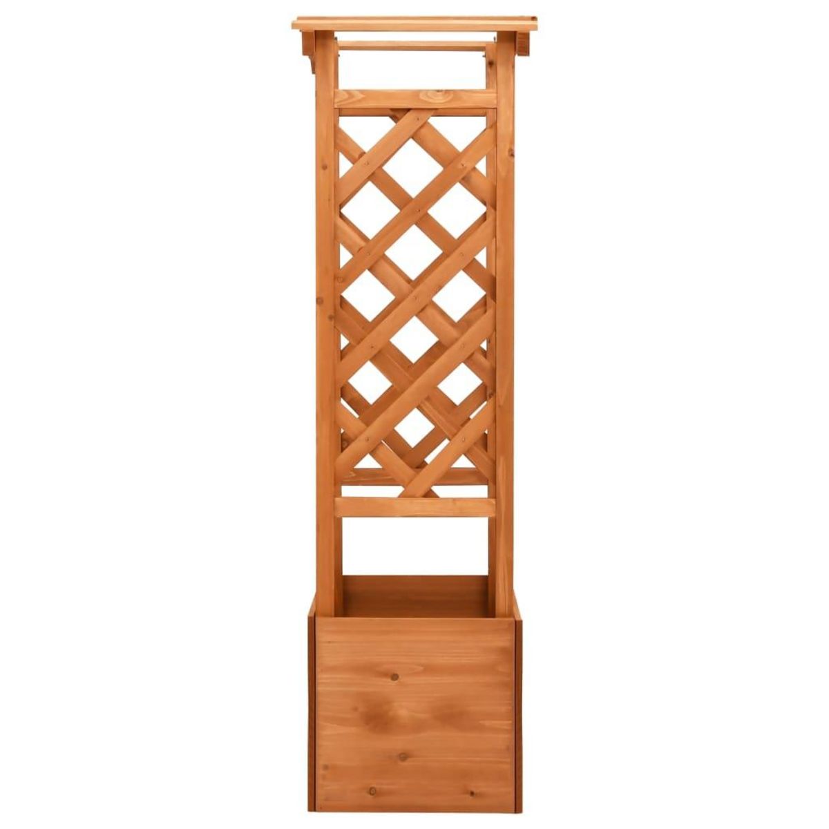 VIDAXL Jardiniere a treillis avec arche 49x39x130 cm Bois de sapin