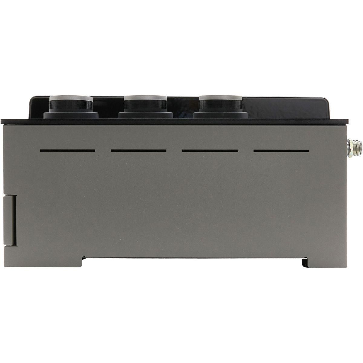 FORGE ADOUR Plancha gaz Premium Acier 75 NG noir gris 3 brûleurs à poser, 73.2x40.9 cm