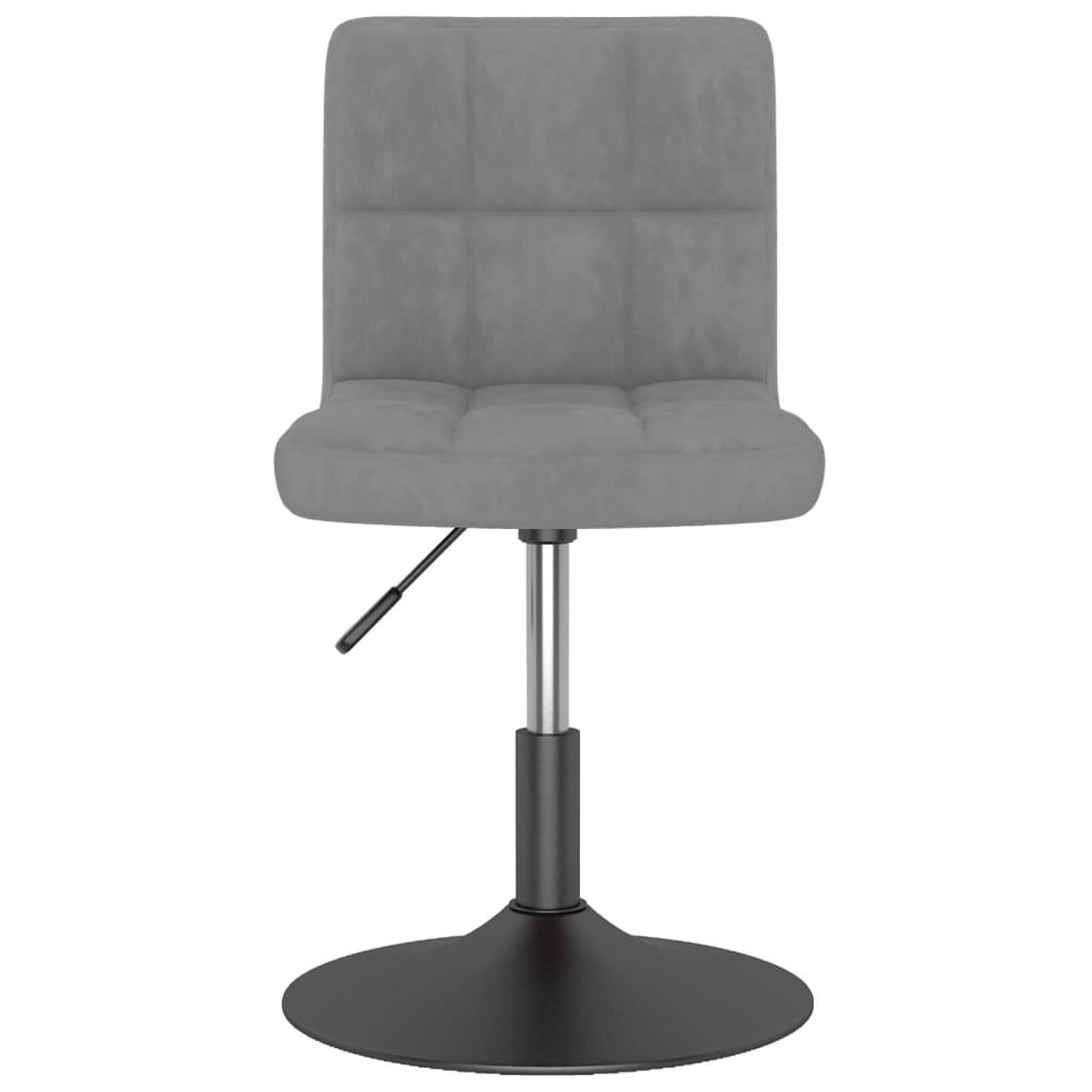Voir la diapositive 3 : VIDAXL Chaises pivotantes a manger lot de 4 gris clair velours