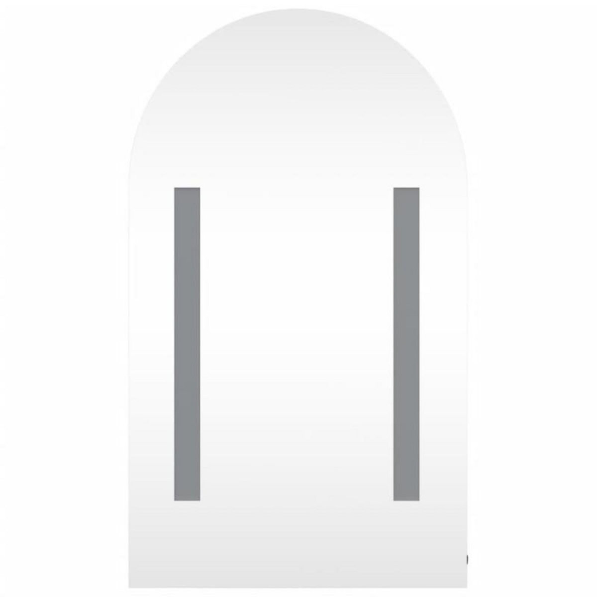 VIDAXL Armoire de bain à miroir avec LED arquée chêne 42x13x70 cm