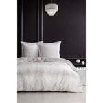 Home collection Parure Housse de couette 3 pcs 240x220 cm 100% satin de coton 82 fils imprimé. Duff