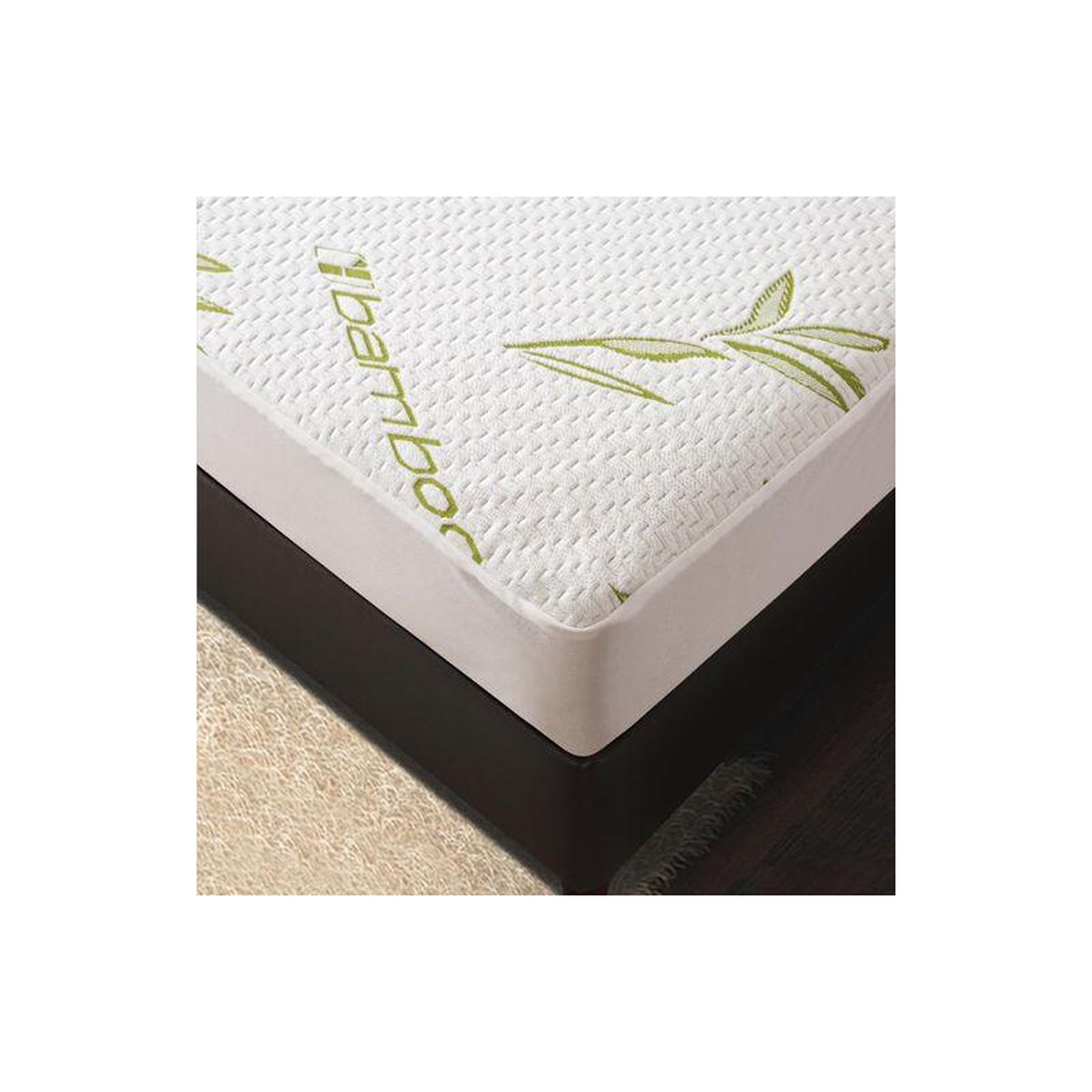UNIVERS DECOR Protège matelas  Bambou  imperméable 90 x 190 cm bonnet 35 cm