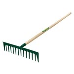 Leborgne Râteau Duopro 14 dents droites - manche bois certifié PEFC 100%