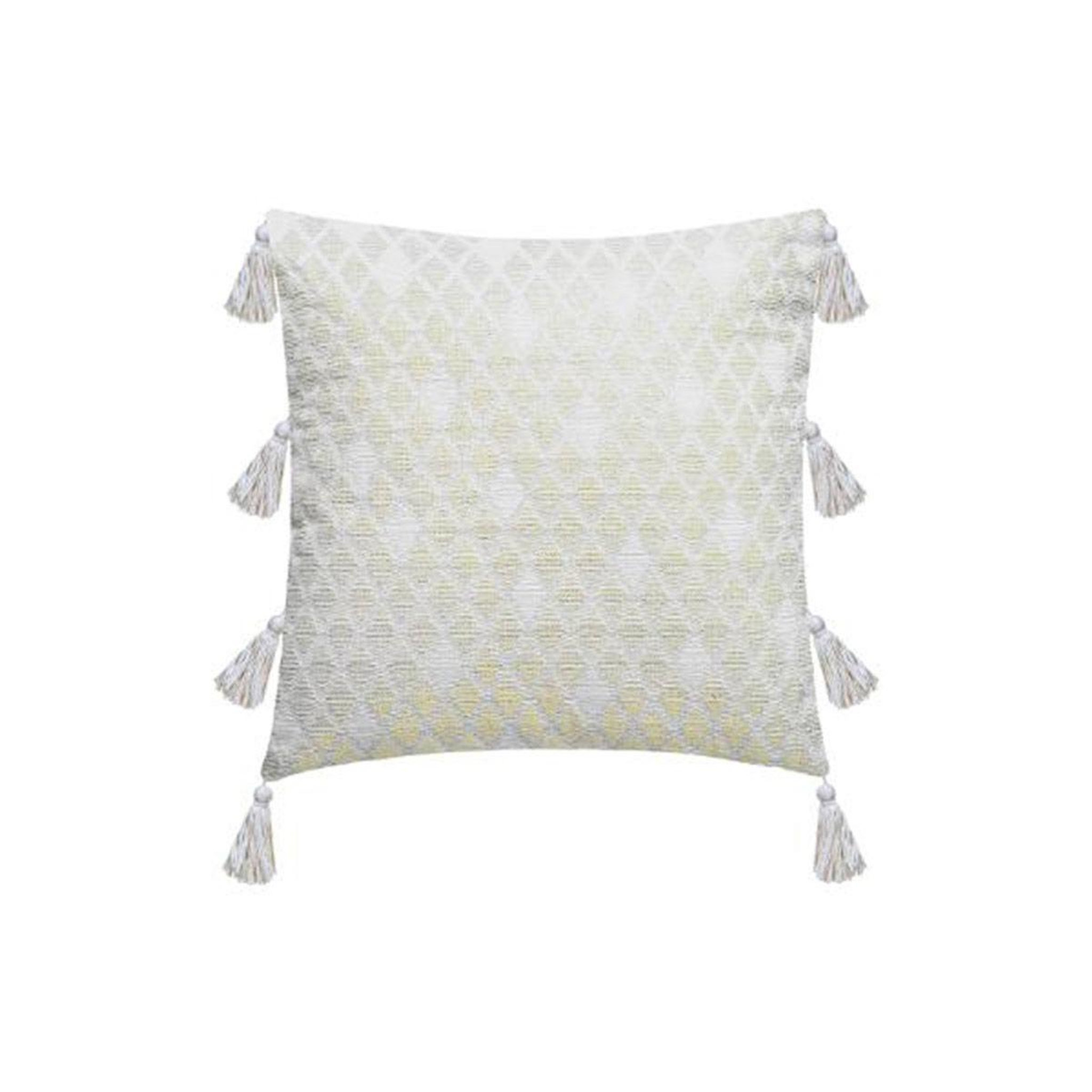 ATMOSPHERA Housse de coussin  shine  40x40cm blanc