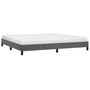 Voir la diapositive 3 : VIDAXL Cadre de lit sans matelas gris fonce 200x200 cm velours