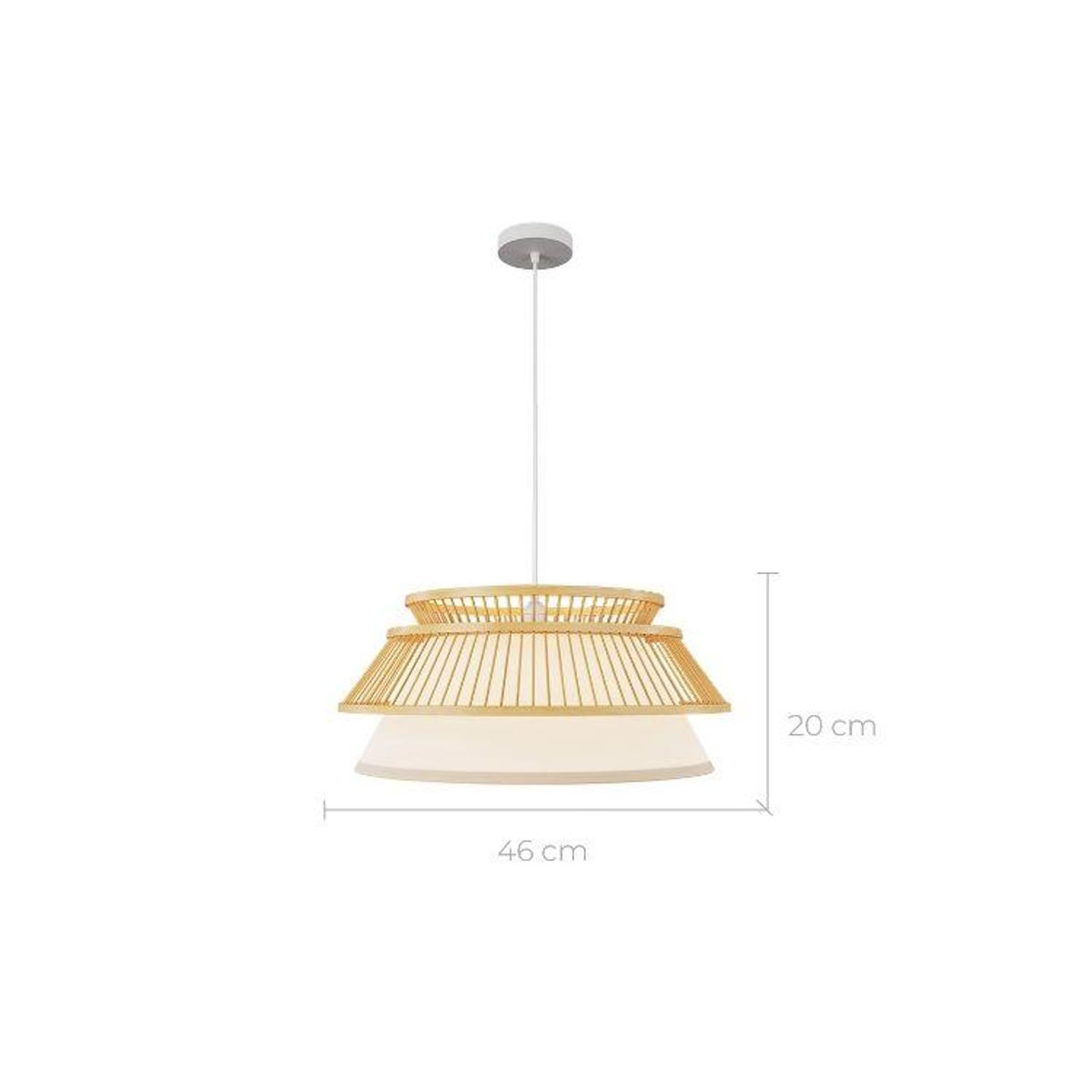 Rendez vous déco Suspension en bambou naturel D46 cm-Maupiti