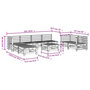 Voir la diapositive 6 : VIDAXL Salon de jardin 9 pcs bois massif douglas