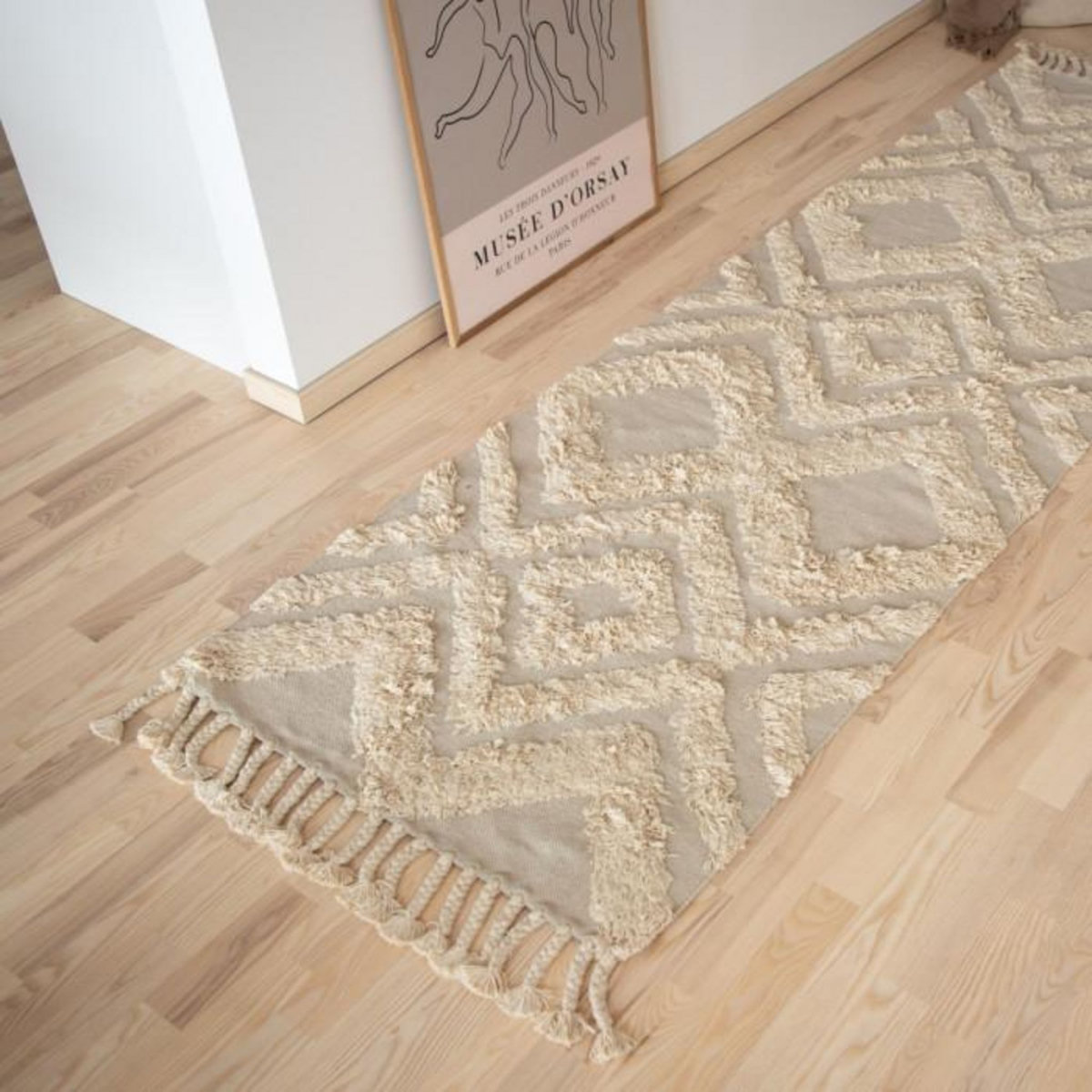 Paris Prix Tapis Design  Hilma  80x250cm Beige