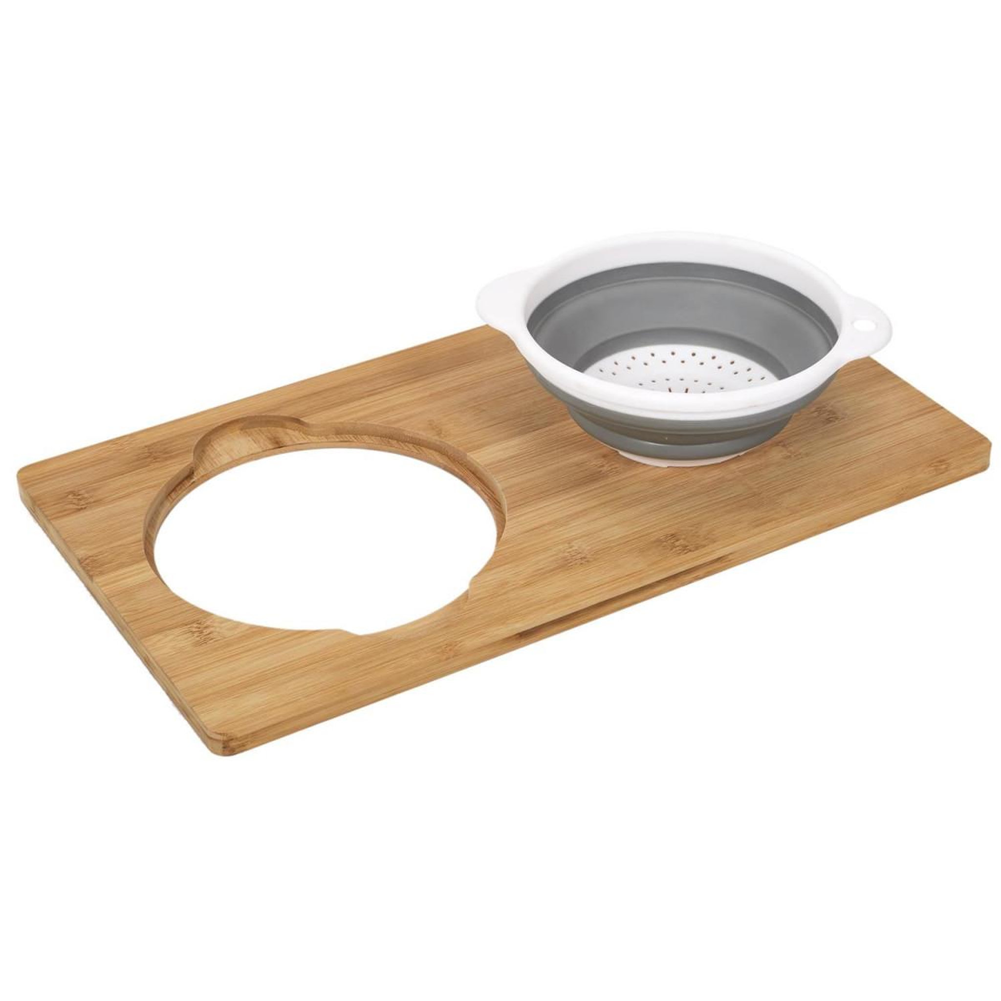 Voir la diapositive 5 : COOK CONCEPT Planche à Découper  Passoire  49cm Naturel