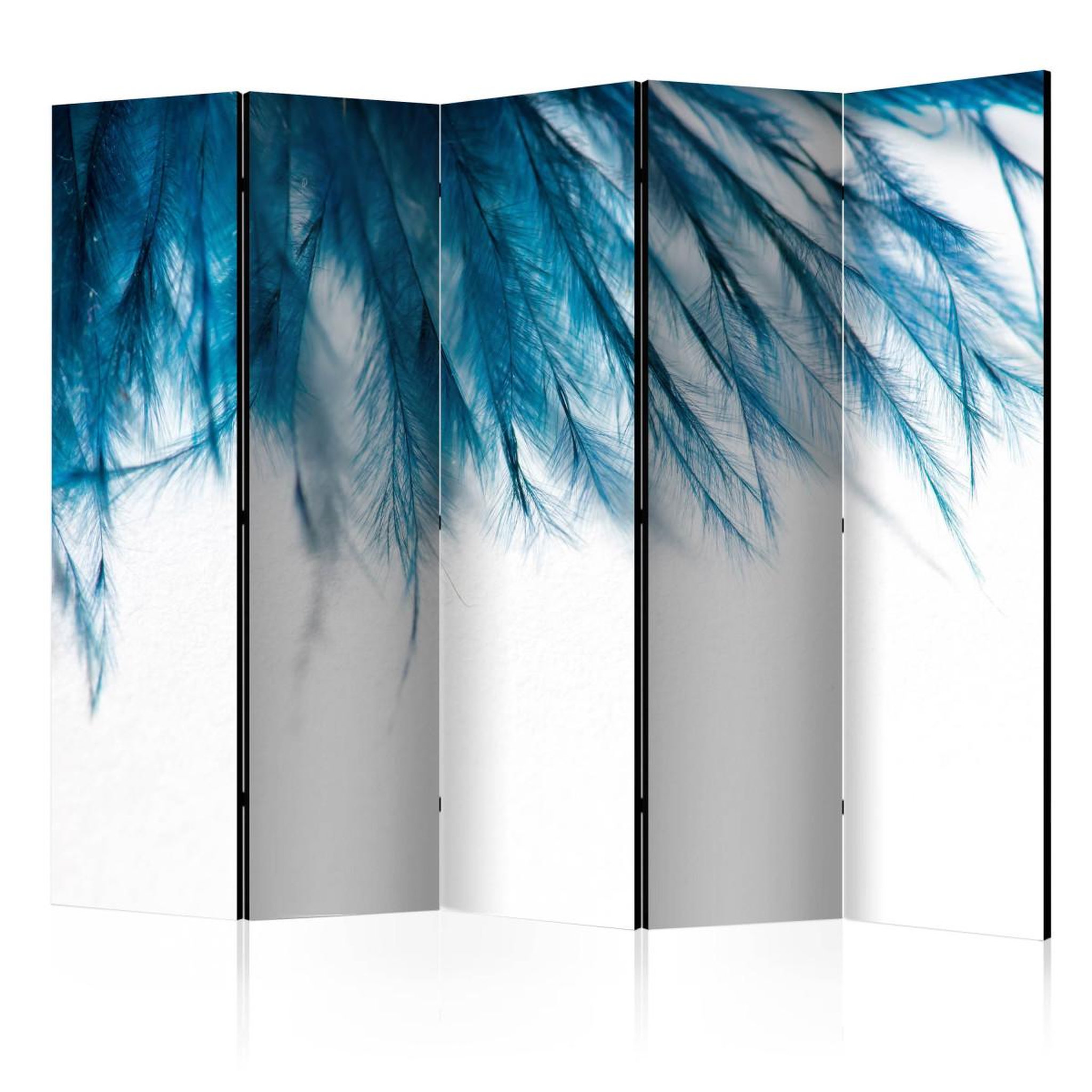 Paris Prix Paravent 5 volets  sapphire feathers  172x225cm