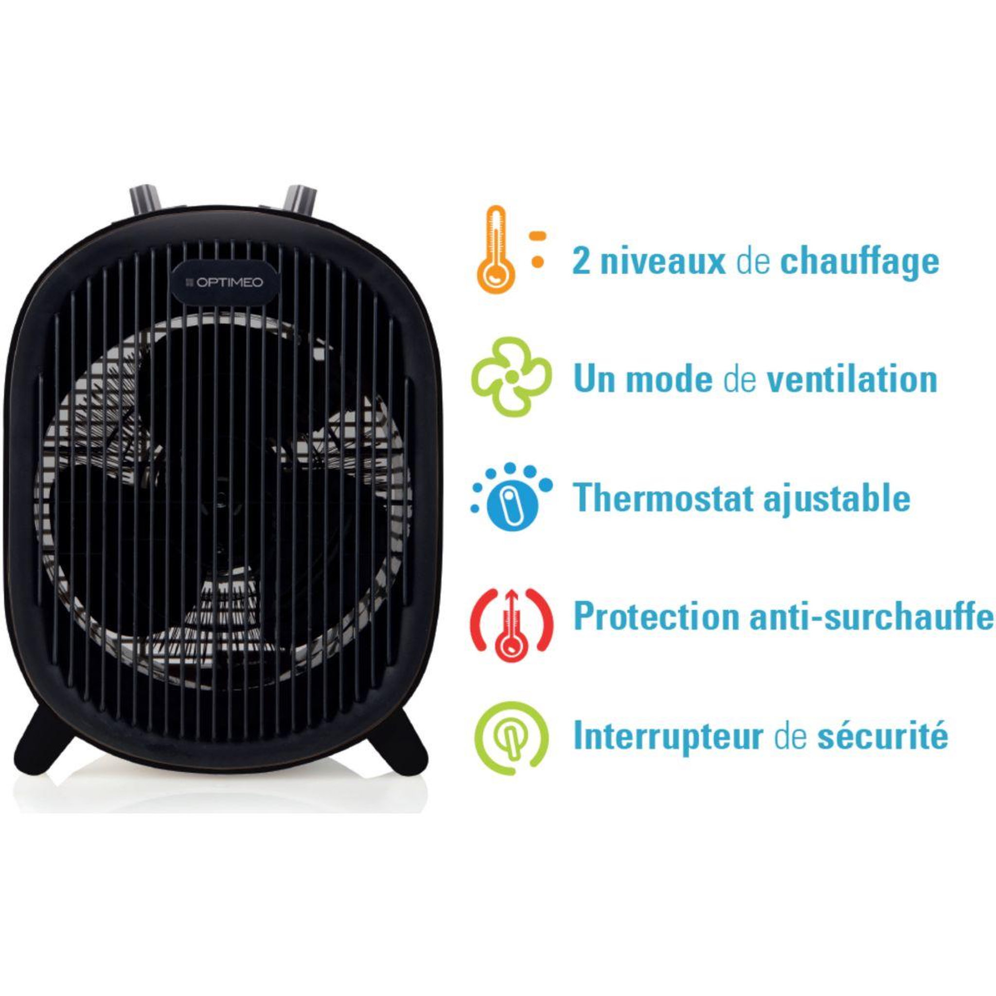 Voir la diapositive 2 : OPTIMEA Chauffage soufflant oce-a01-2000n