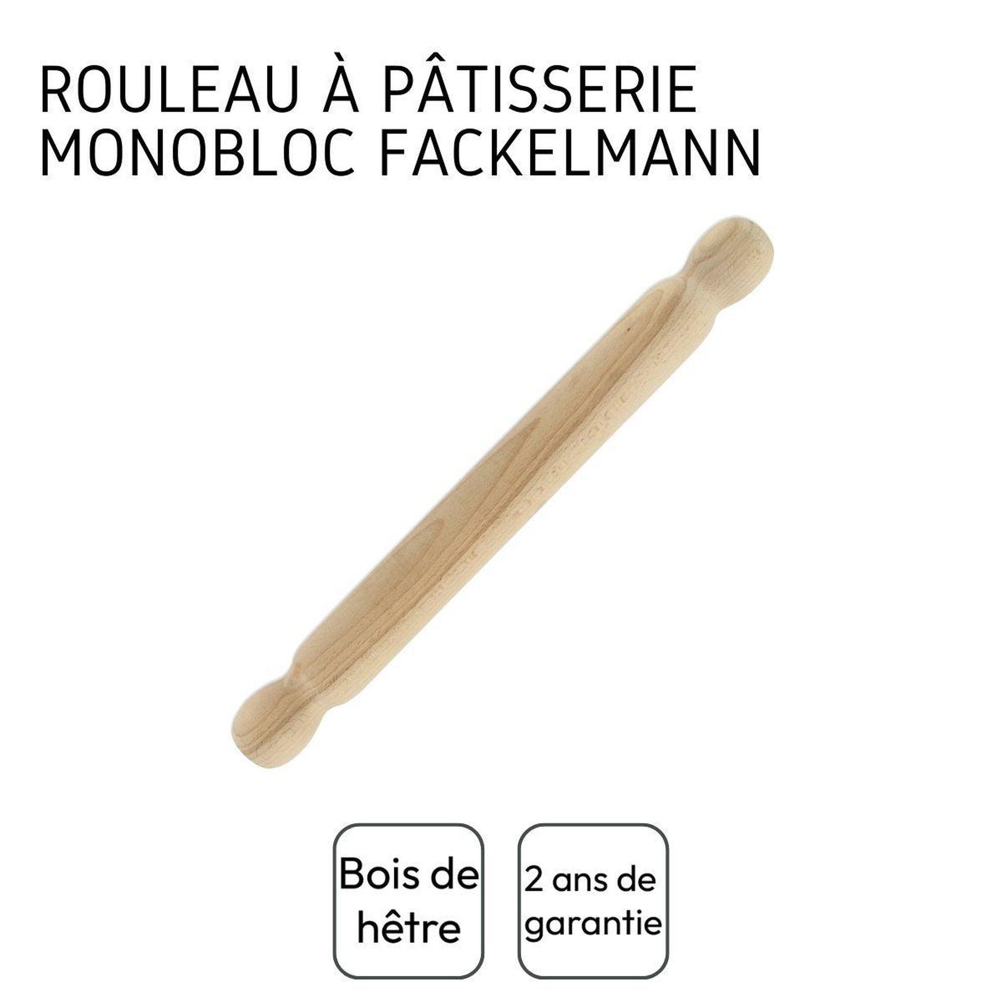 Voir la diapositive 4 : Fackelmann Rouleau à pâtisserie en bois 40 cm fackelmann wood edition