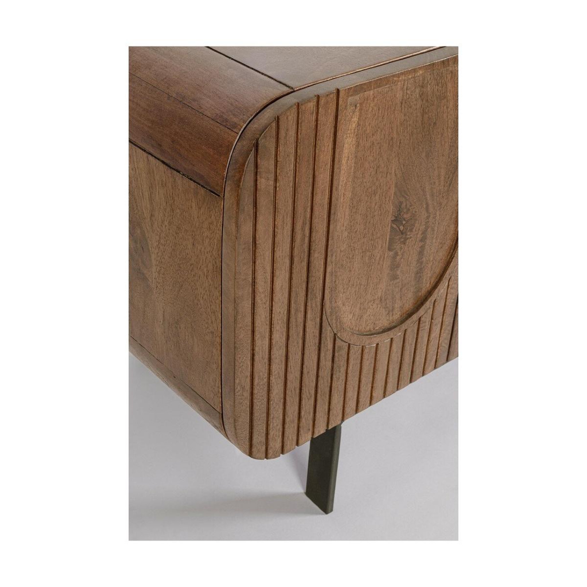Voir la diapositive 3 : JLC KREATION Meuble tv en manguier naturel 3 portes 2 tiroirs 170 cm mira