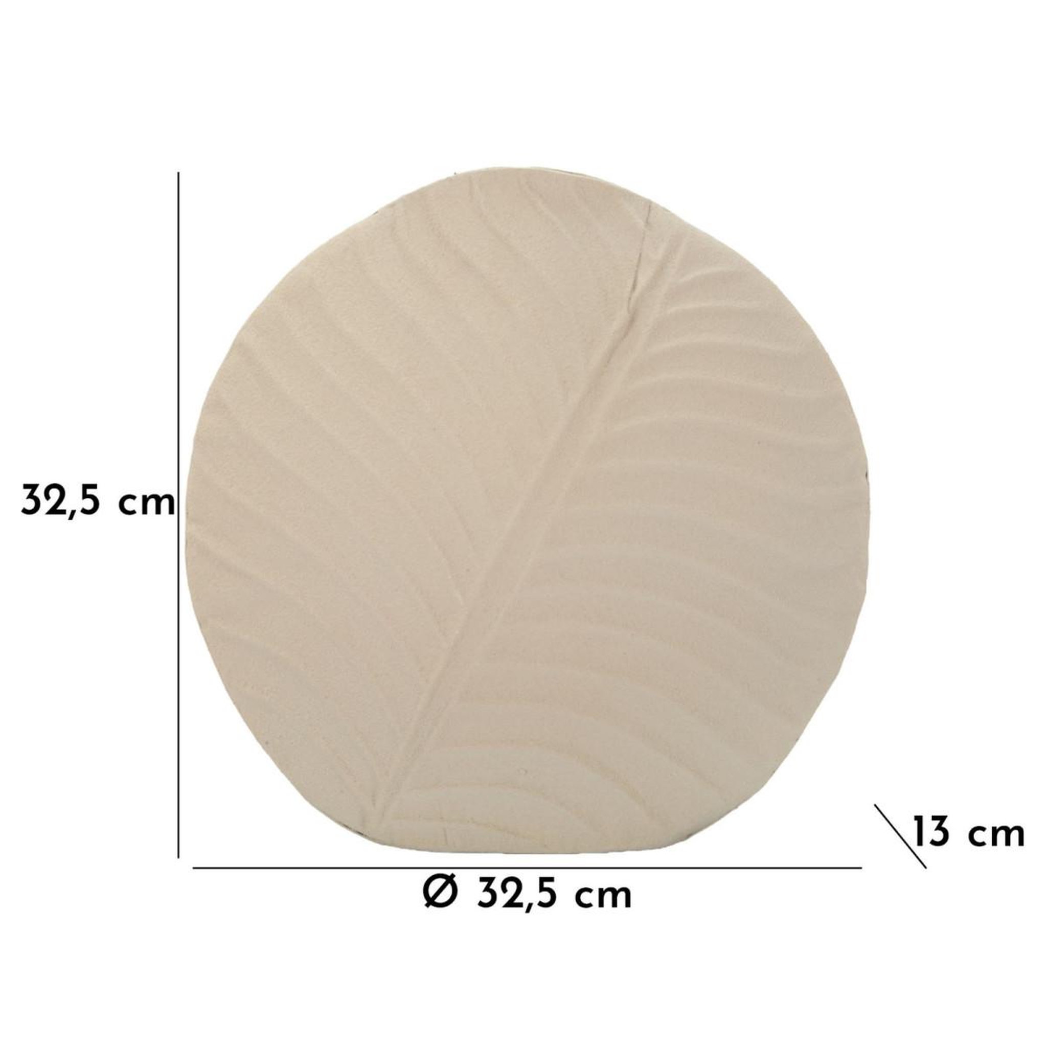 Voir la diapositive 6 : Paris Prix Vase rond design  dune  32cm crème