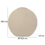 Voir la diapositive 6 : Paris Prix Vase Rond Design  Dune  32cm Crème
