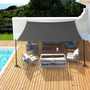 Voir la diapositive 2 : ID MARKET Voile d'ombrage rectangulaire 4x6 M gris