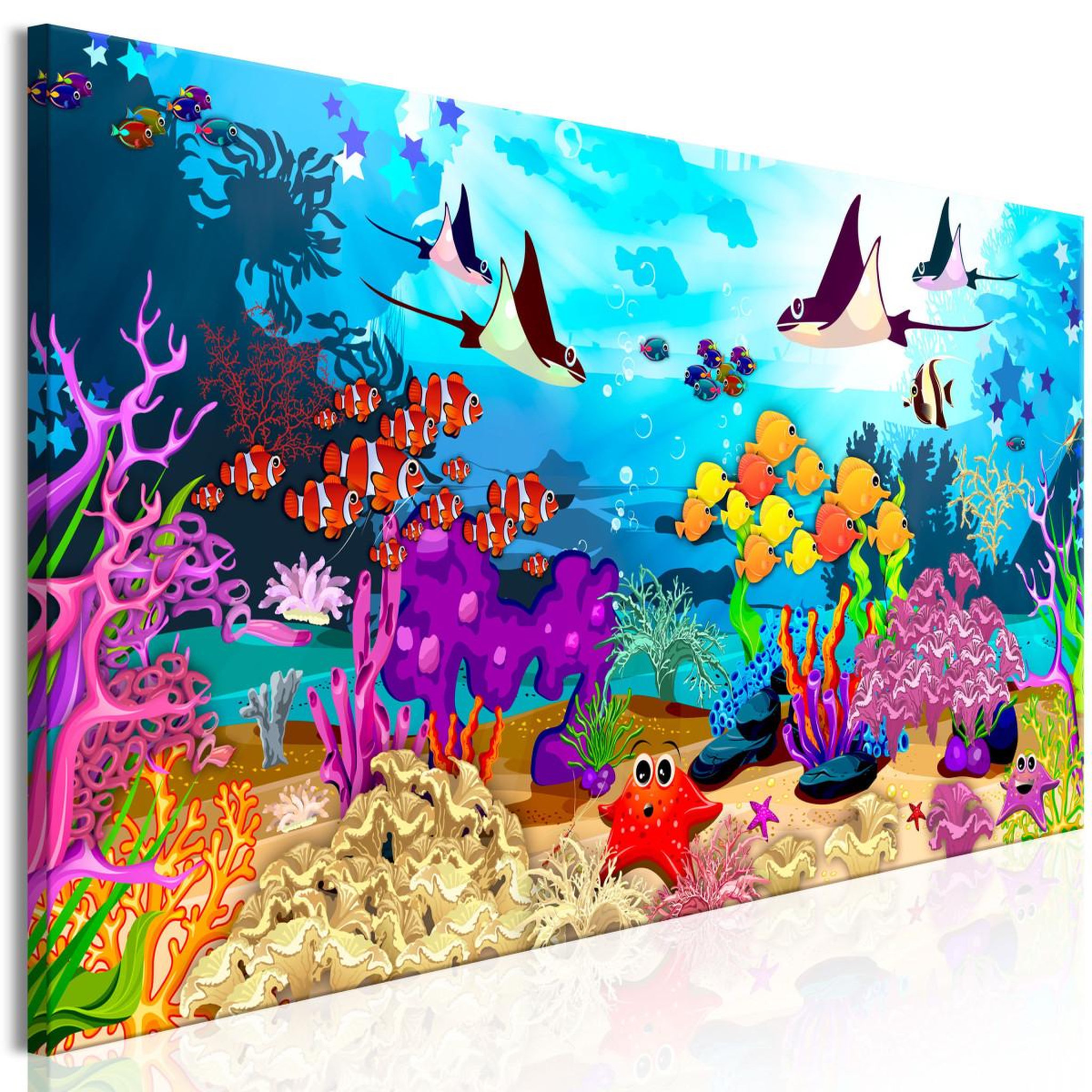 Voir la diapositive 1 : Paris Prix Tableau Imprimé  Underwater Fun Narrow