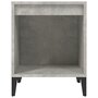Voir la diapositive 5 : VIDAXL Table de chevet Gris beton 40x35x50 cm