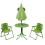 Voir la diapositive 2 : VIDAXL Ensemble de bistro avec parasol pour enfants 3 pcs Vert