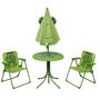 Voir la diapositive 2 : VIDAXL Ensemble de bistro avec parasol pour enfants 3 pcs Vert