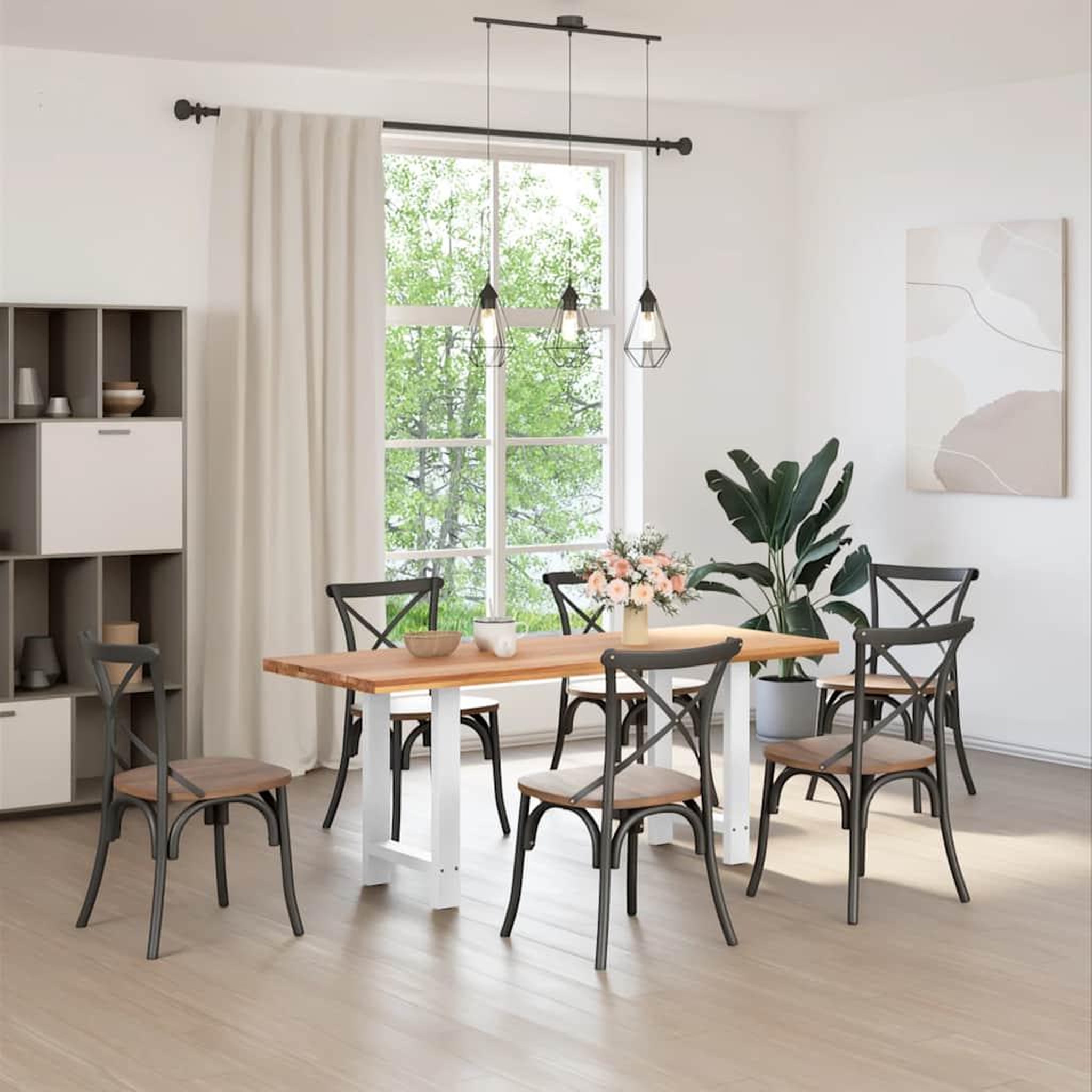Voir la diapositive 2 : VIDAXL Pieds de table basse blanc 2 pcs 50x(72-73) cm acier