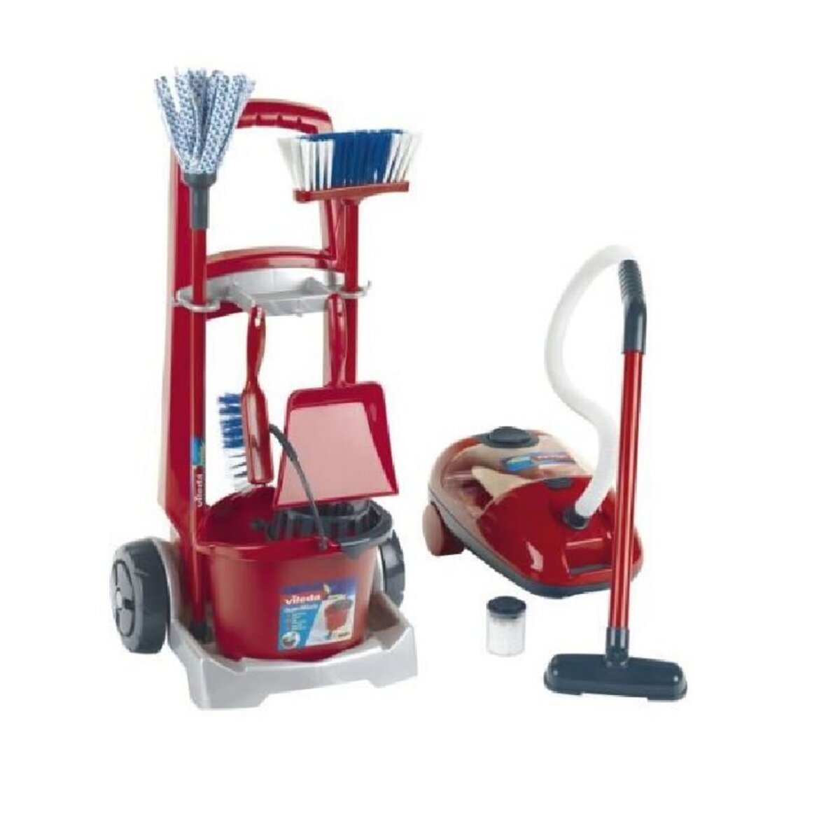 KLEIN Vileda - Chariot de ménage + aspirateur