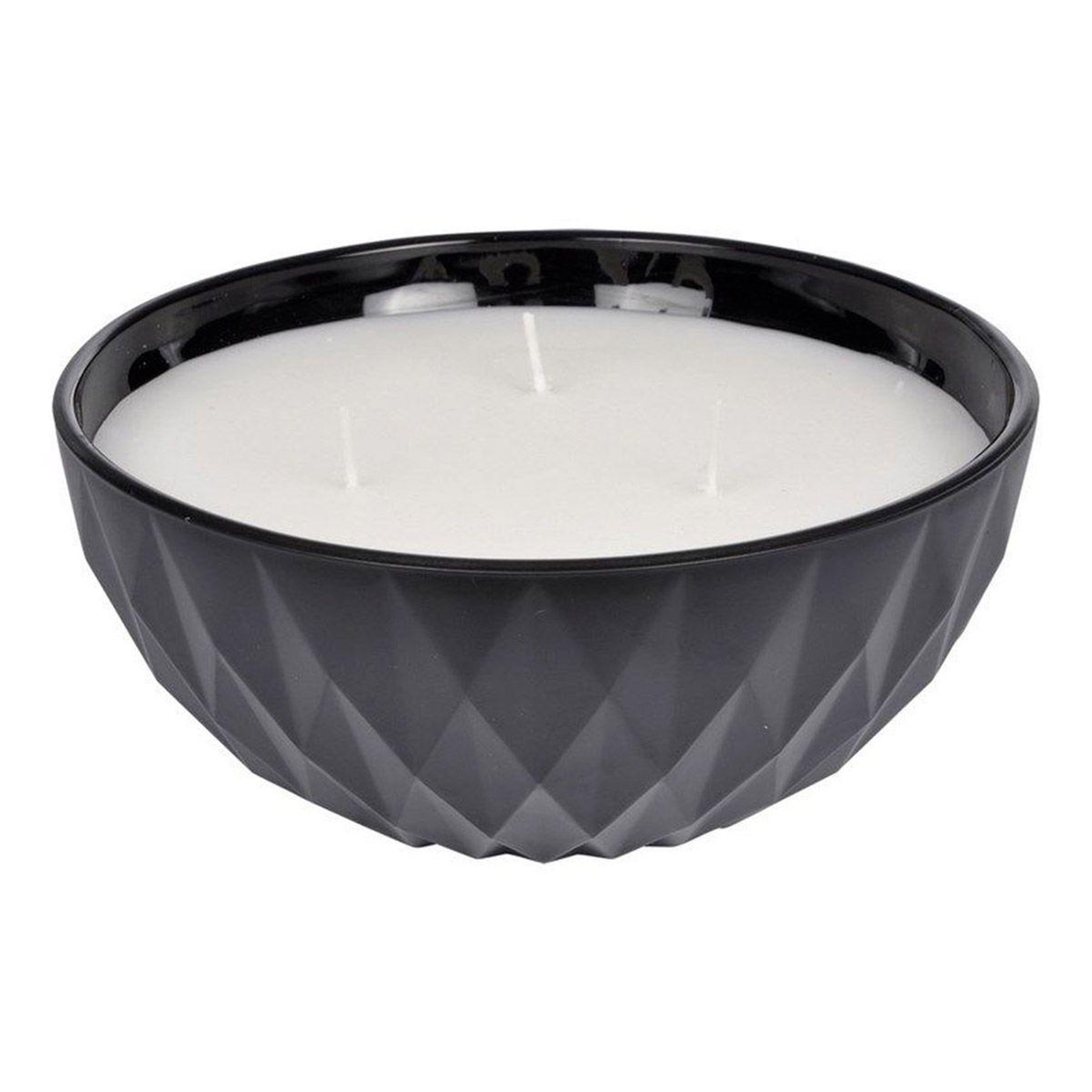 HOMEA Bougie parfumée en verre  élégant  12cm noir