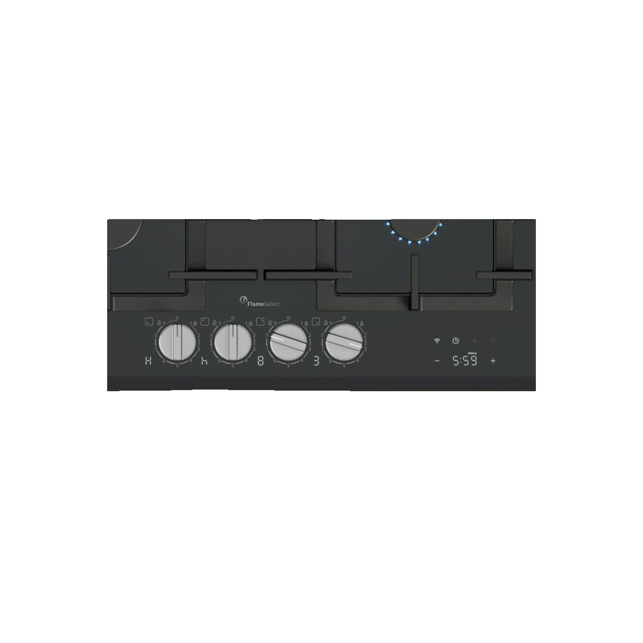 Voir la diapositive 2 : BOSCH Plaque de cuisson gaz PRP6A6H40 Flame Select 60cm