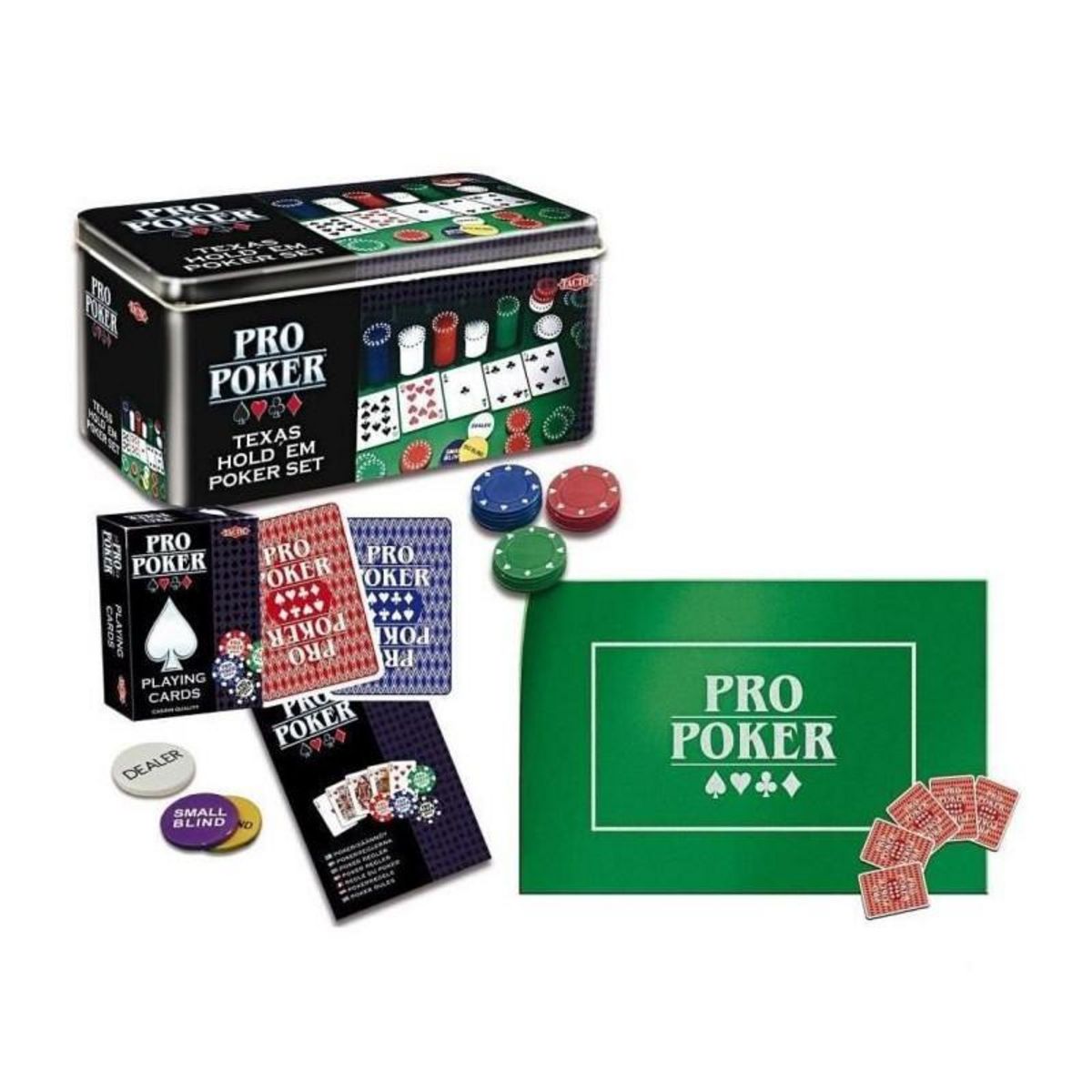 Tactic Coffret Métal Propoker - TACTIC - Jeu de carte - Mixte - 60 min - A partir de 11 ans