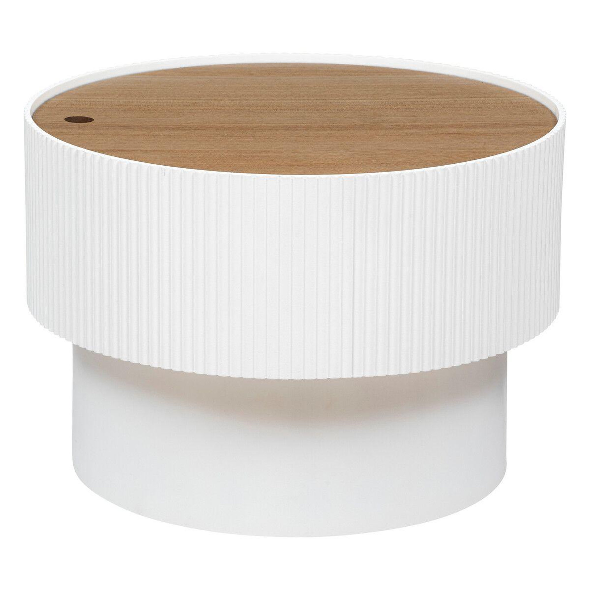 ATMOSPHERA Table basse avec coffre  enola  55cm blanc