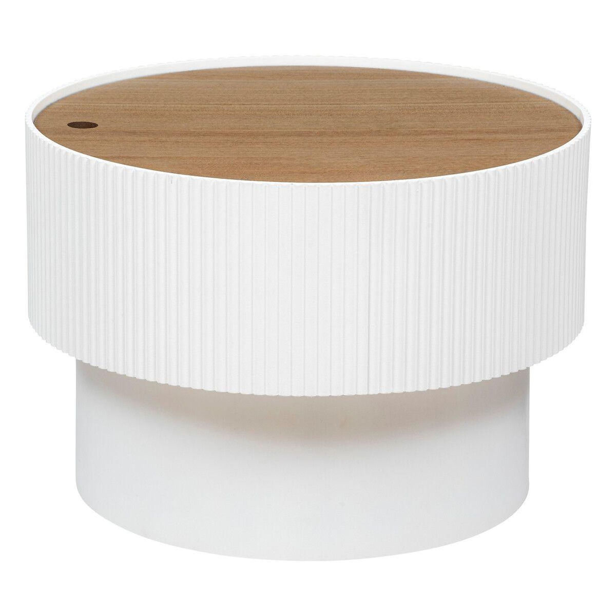 ATMOSPHERA Table Basse avec Coffre  Enola  55cm Blanc