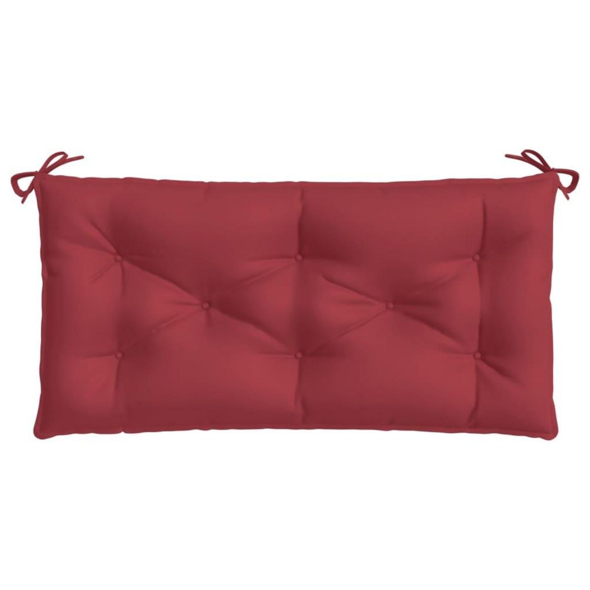 VIDAXL Coussin de banc de jardin rouge bordeaux 110x50x7 cm