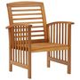 Voir la diapositive 4 : VIDAXL Salon de jardin 5 pcs Bois d'acacia solide