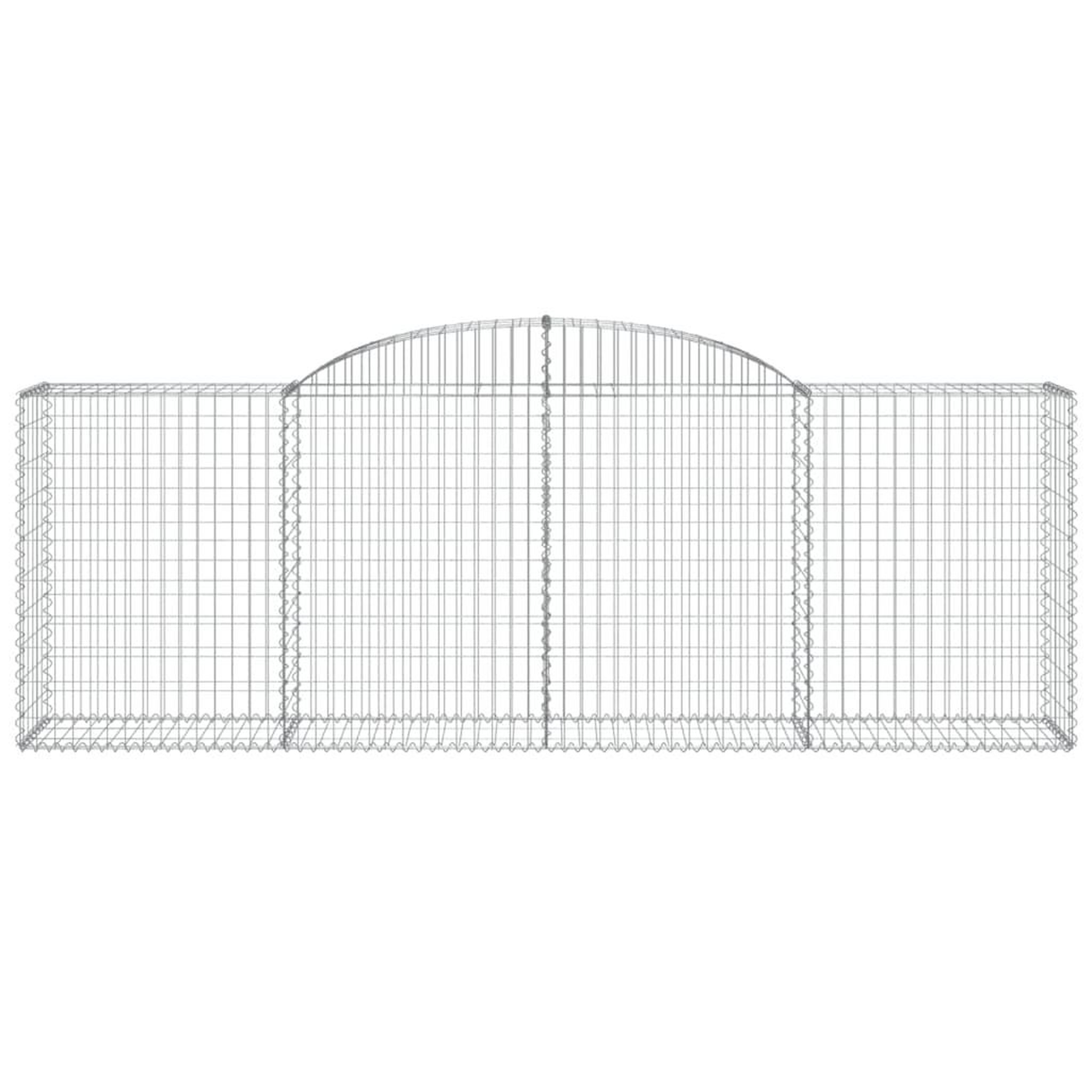 Voir la diapositive 4 : VIDAXL Paniers a gabions arques 30 pcs 300x50x100/120 cm fer galvanise