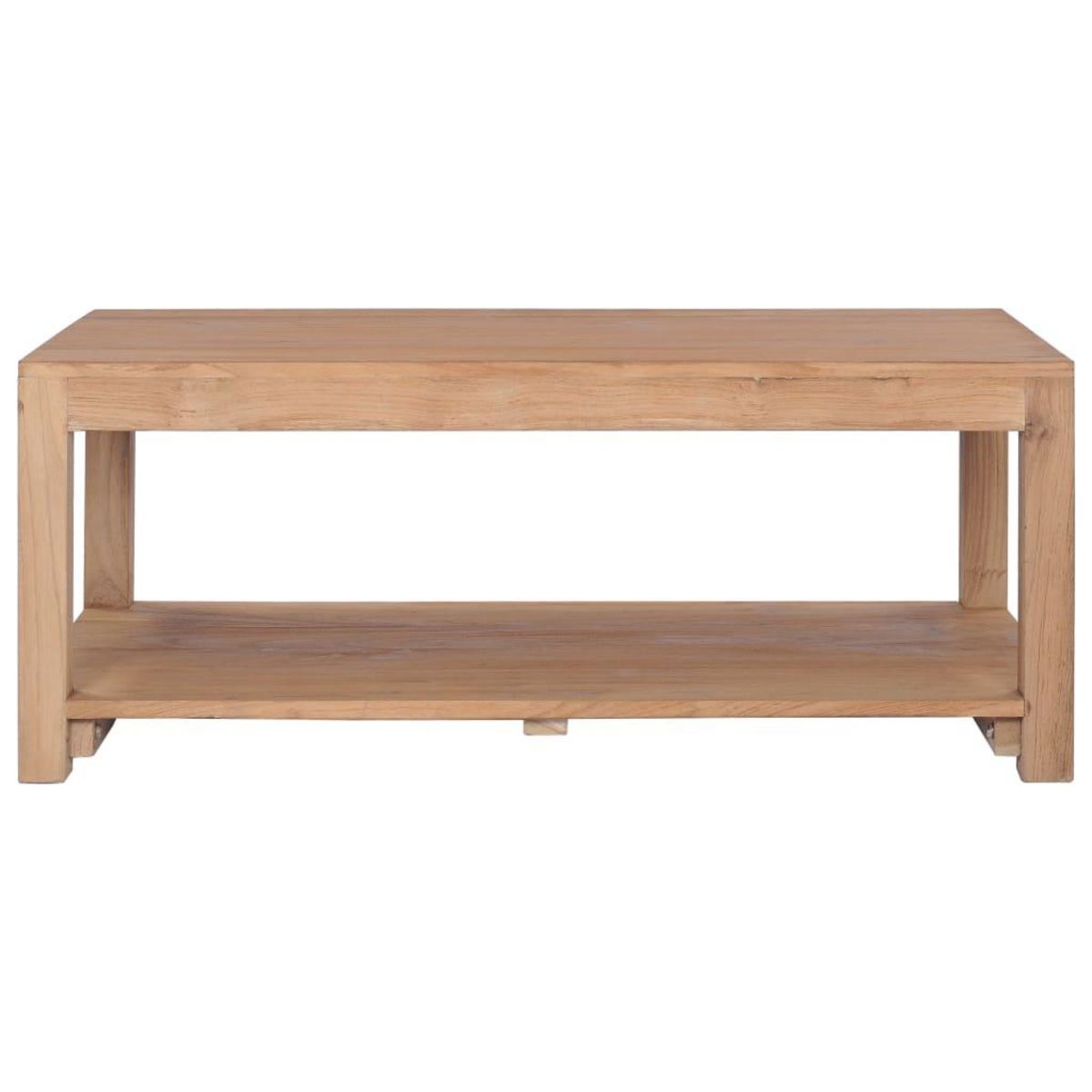 VIDAXL Table basse 100x50x40 cm bois de teck massif